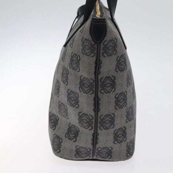 LOEWE Anagram Tote Bag PVC Black Gold Auth 122138 - Picture 6 of 16